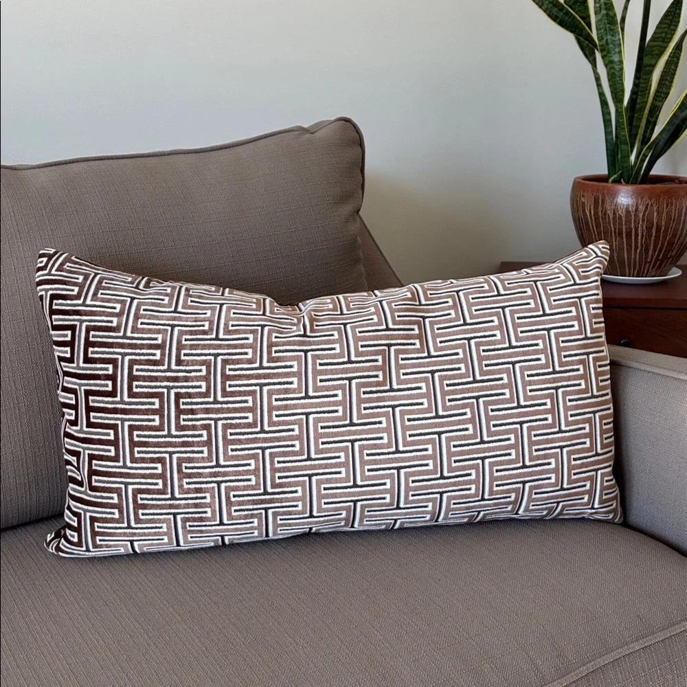AVA Premium Luxury Waterfowl feather encased interior,velvet,zipper,throw pillow